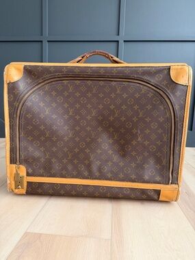 Vintage Louis Vuitton Monogram Canvas Travel Garment Bag in Brown/Tan